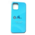 Чехол-накладка Apple Iphone 12/ 12 pro с логотипом Apple, голубой