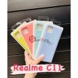 Чехол-накладка Realme C11, Silicone case светло-голубой